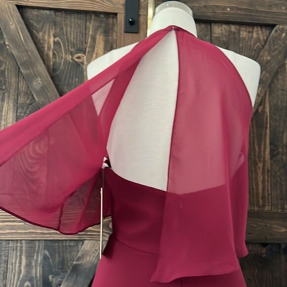 NWT Cinderella A-Line Chiffon Sleeveless Bridesmaid Dress Floor-Length Formal - Picture 8 of 12